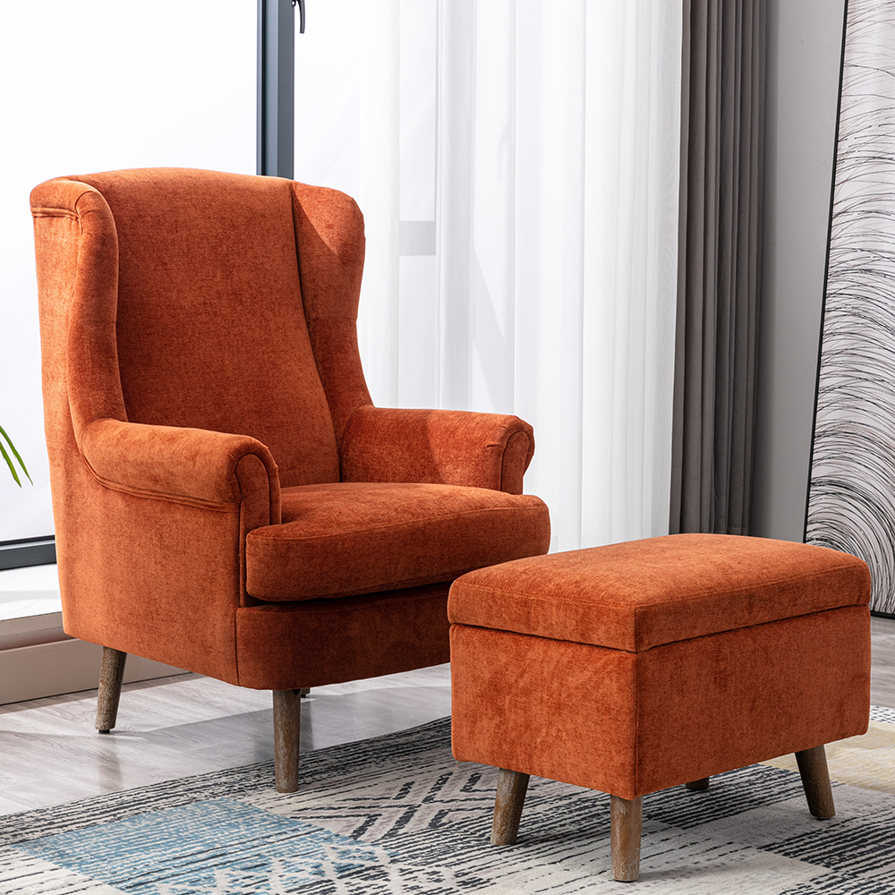 Nina chair with footstool...various colours