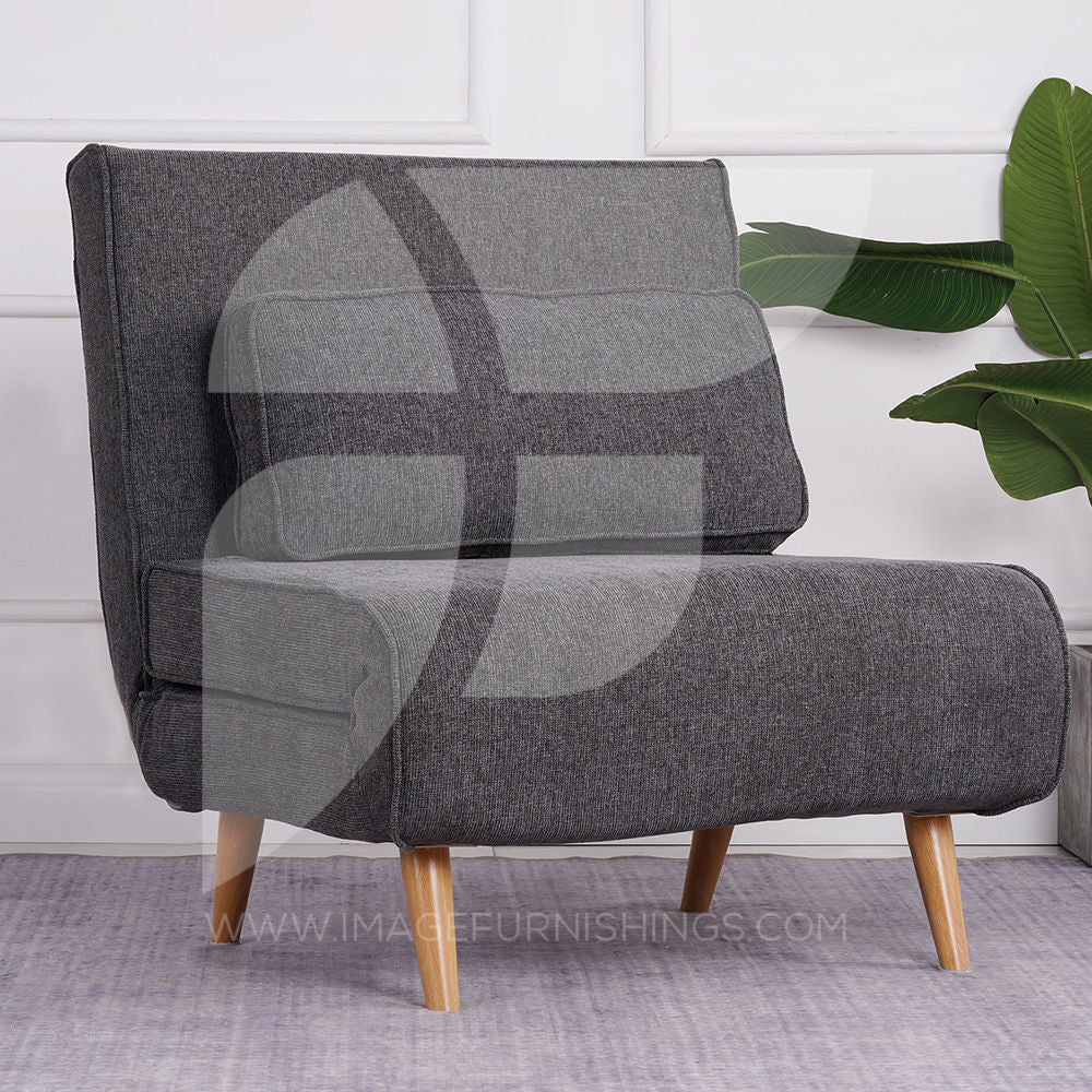 KENDAL SINGLE CHARCOAL SOFA BED