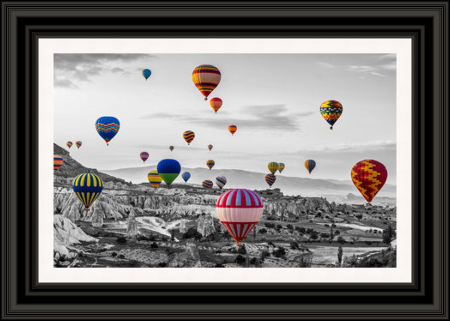 Balloon Festival Black & White (Frame: 2051 Grade 2)