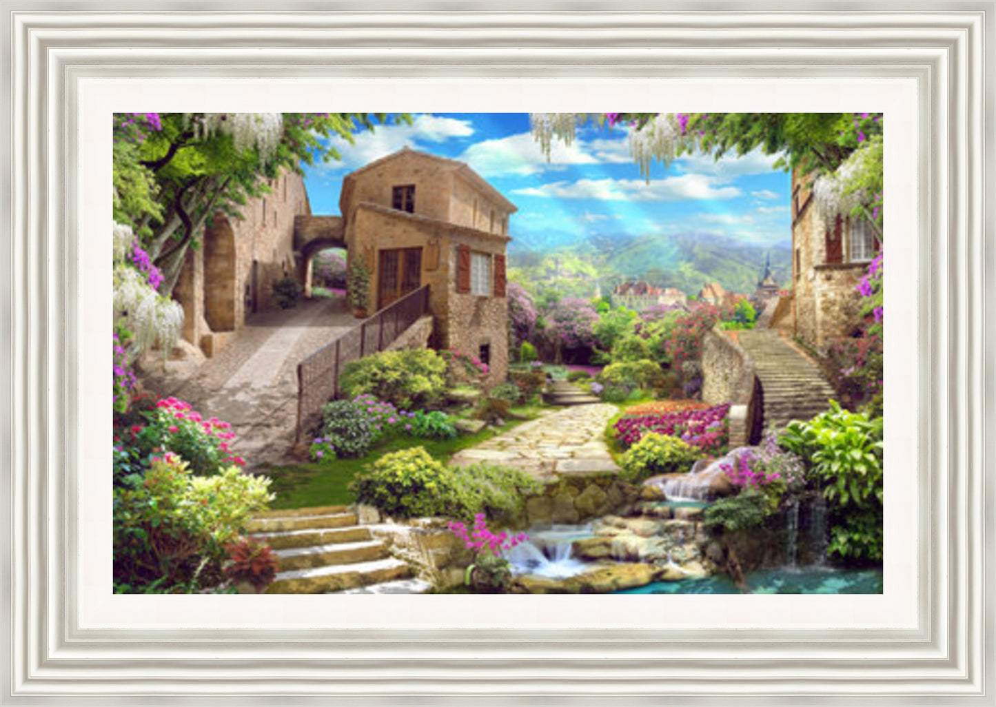 Beautiful Garden with view of Eiffel Tower