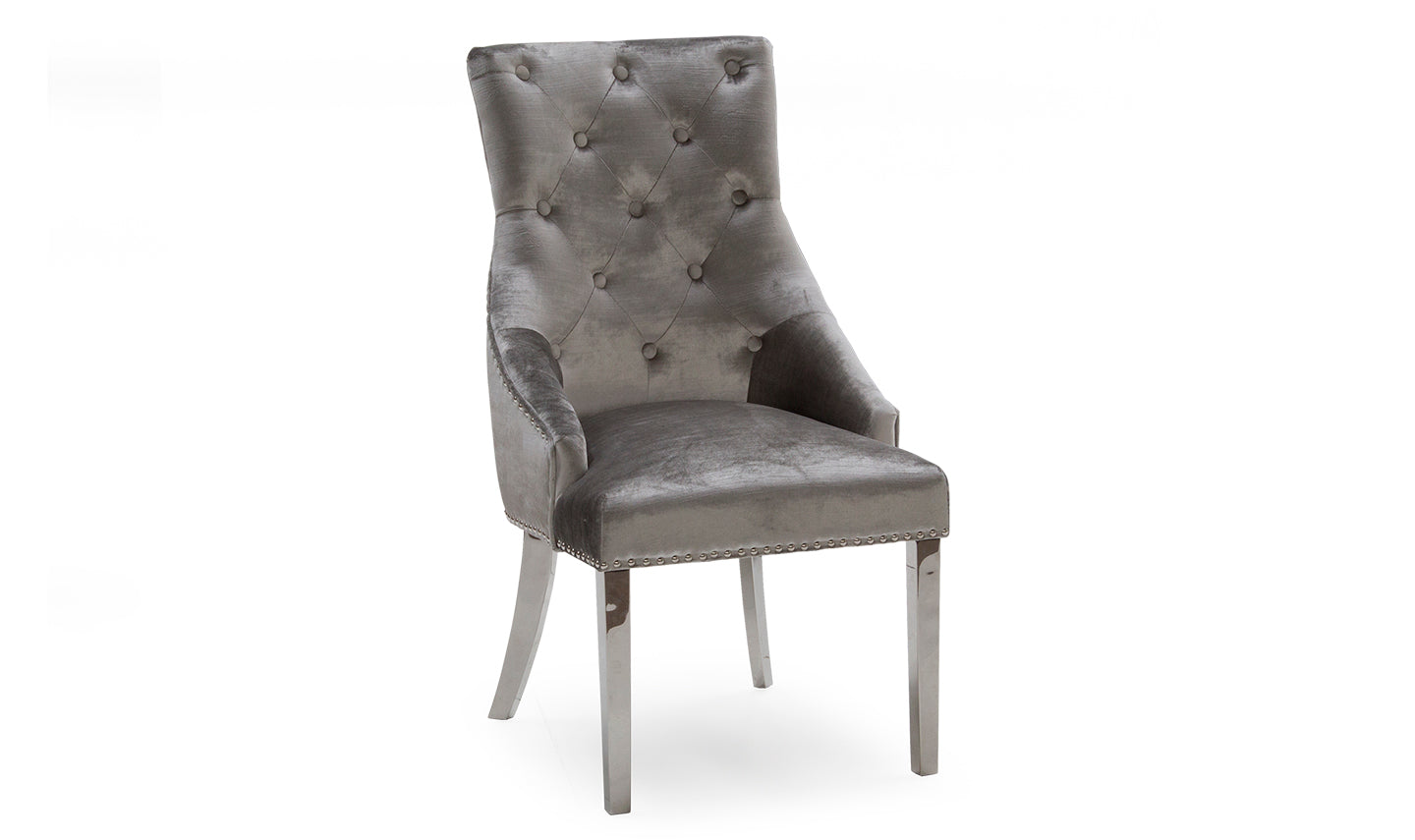 Arturo Dining Table - Grey 1600 with 6 chairs