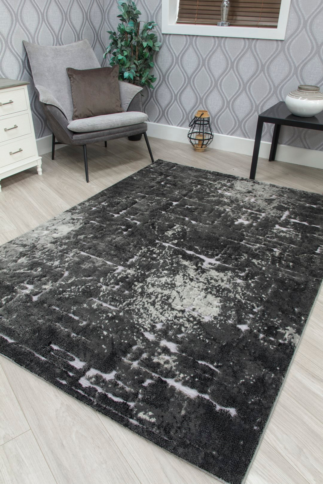 BELLINI MIRAGE RUG...DARK GREY