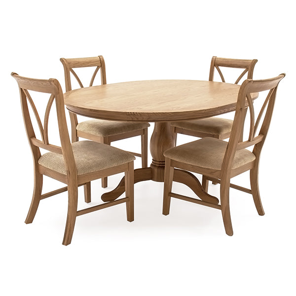 Carmen Dining Table oval 1300 ( 4 chairs)