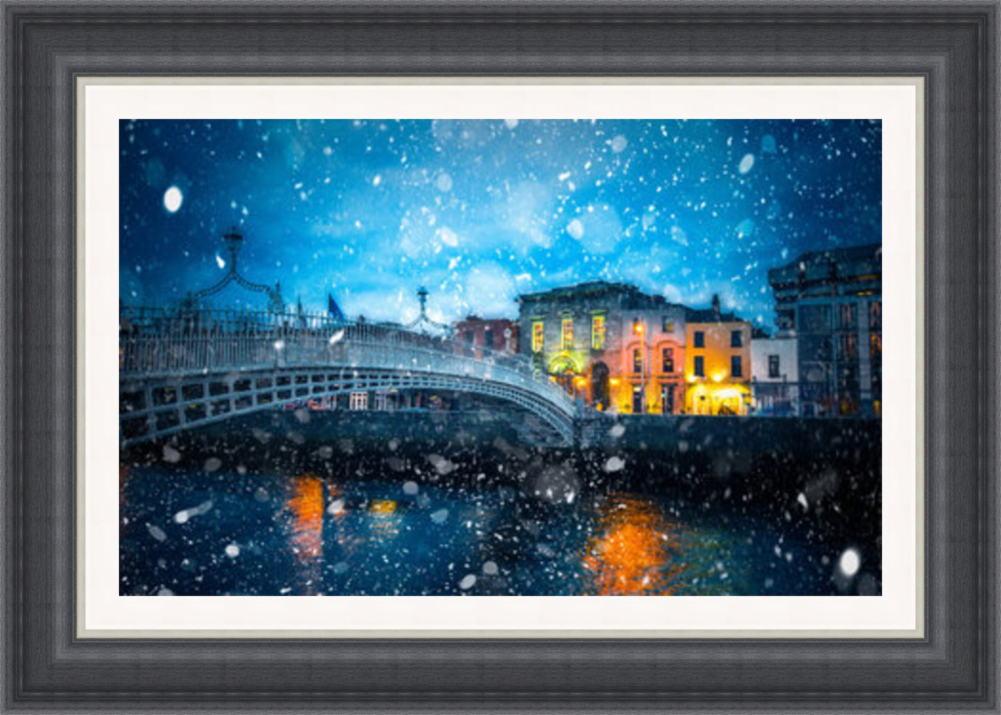 Ha’penny Bridge Snowing (Frame: 2218 Grade 2)