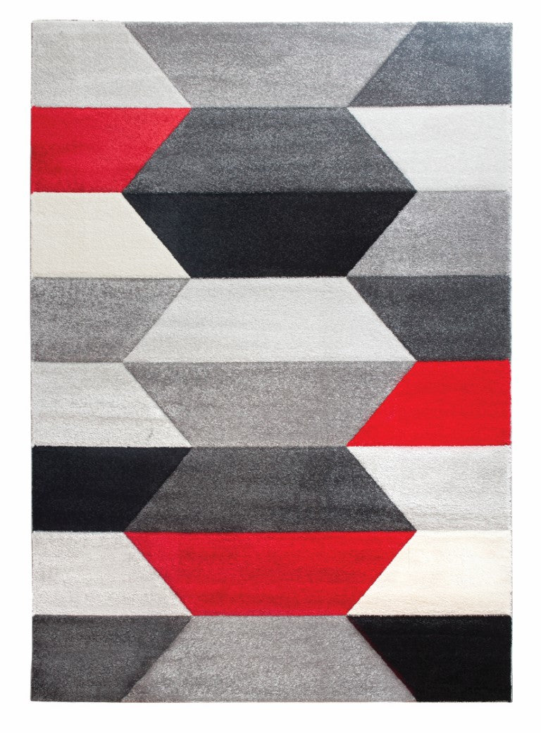 IMPULSE GEO HEXA RED/GREY