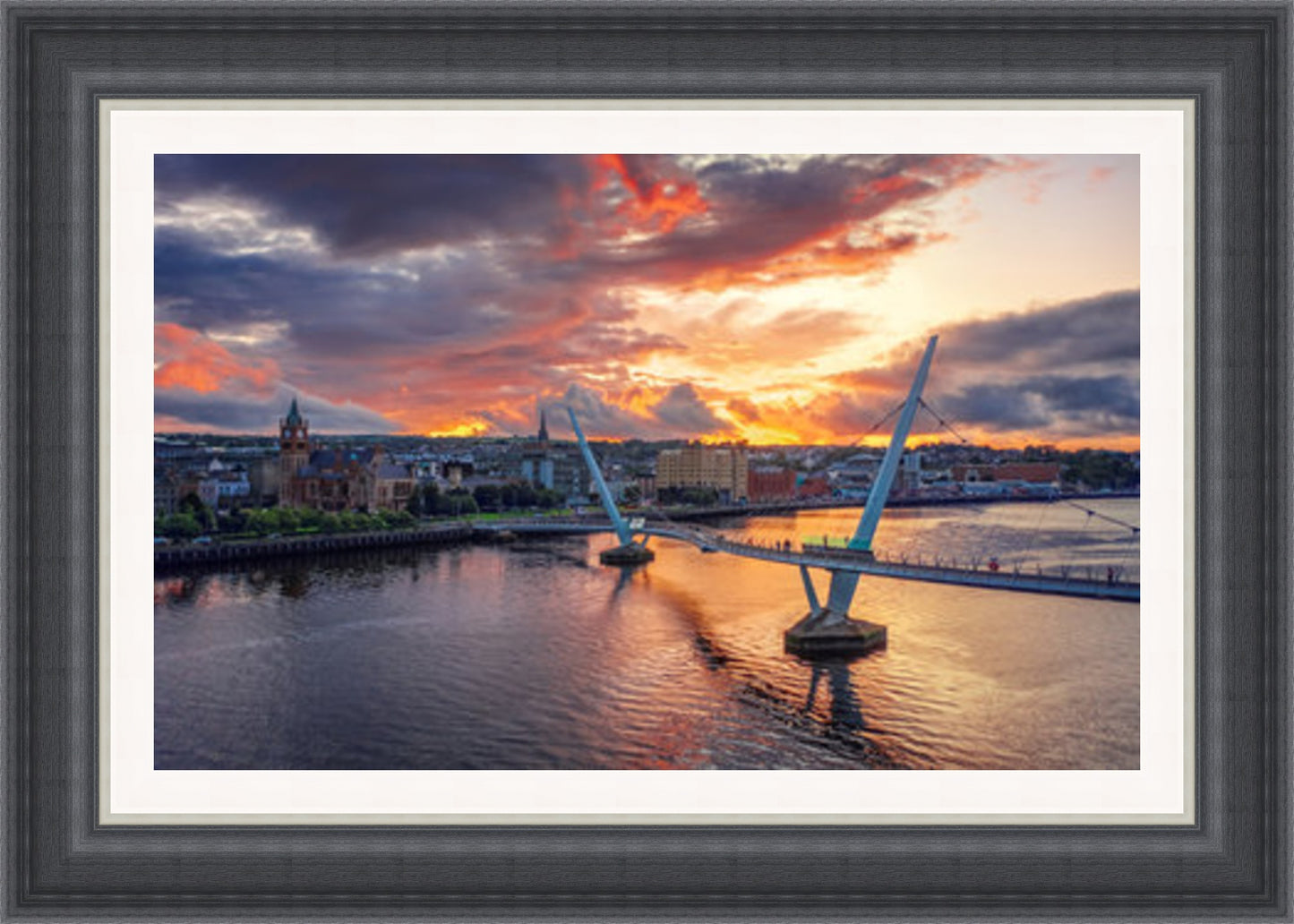 Fiery Sunset over The City (Derry) (Frame: 2279 Grade 2)
