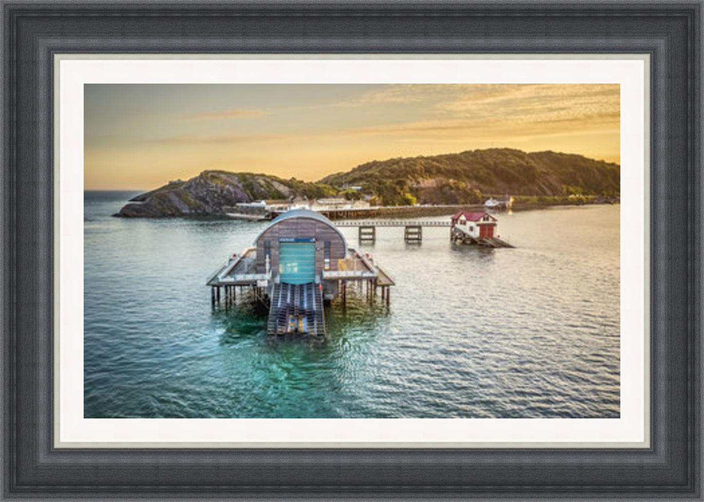 Mumbles Lifeboat Station Old&New (Frame 2217 Grade 2)