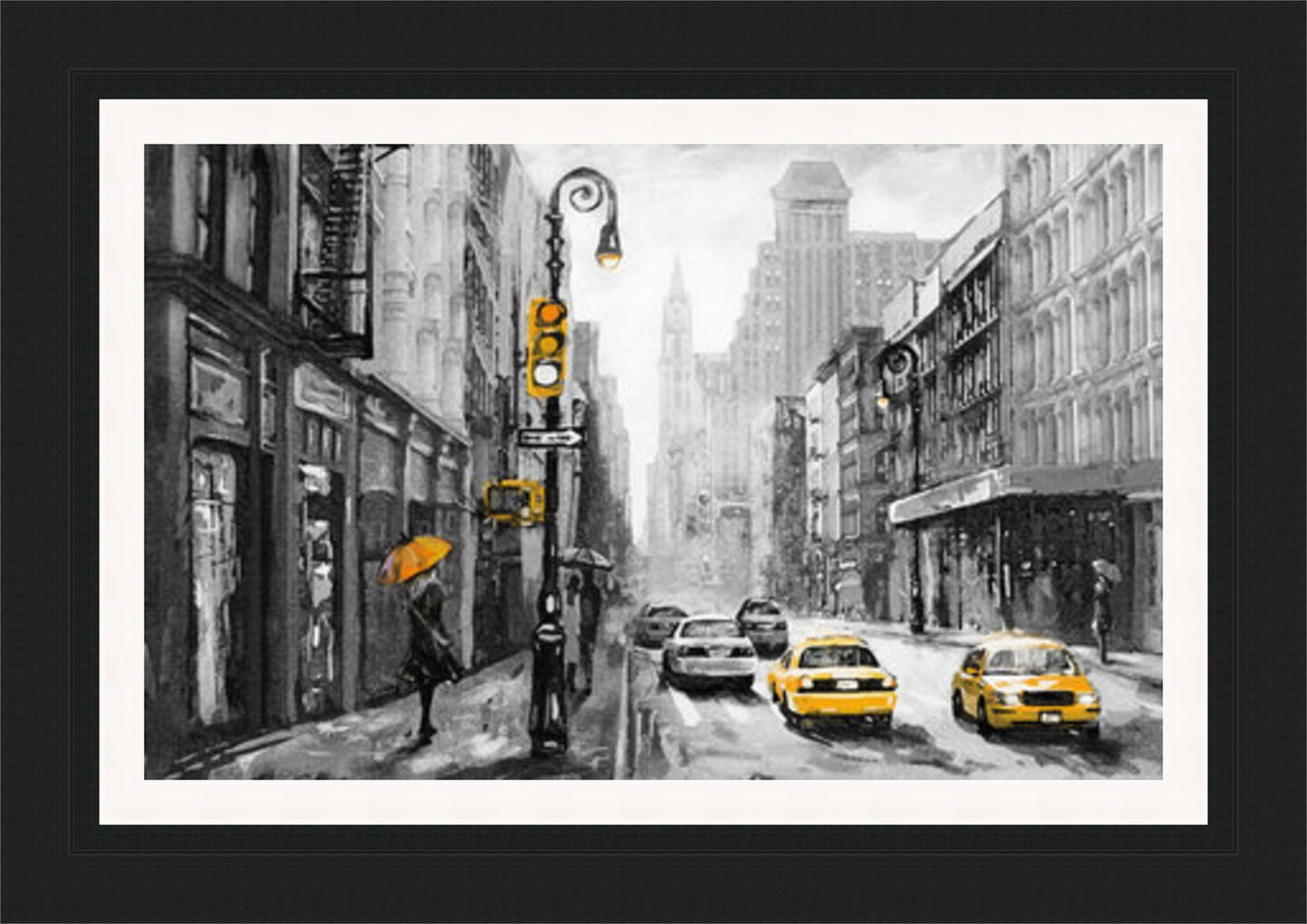 New York Oil Painting (Frame 2051 Grade 2)