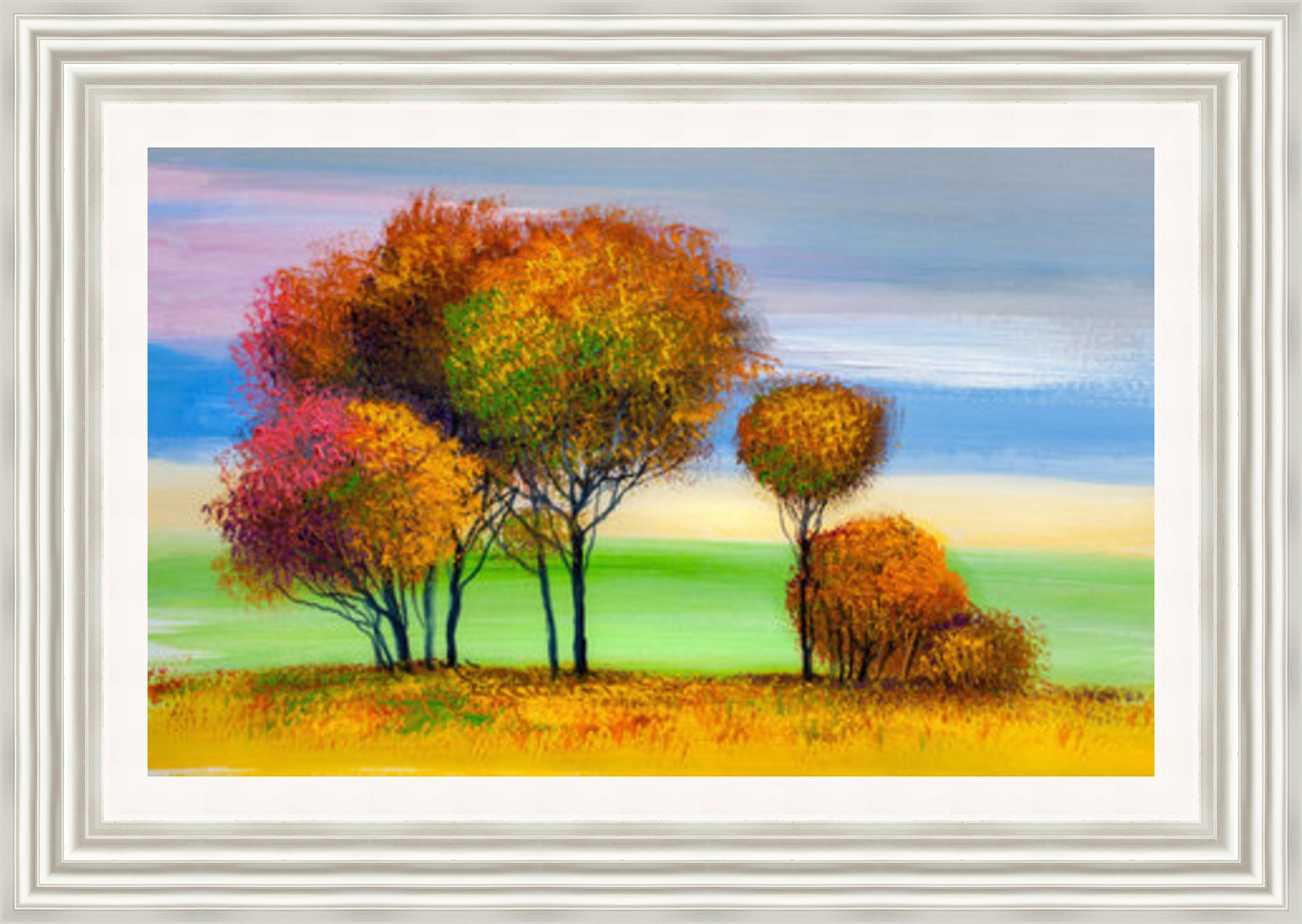 Oil Painted Autumn Trees