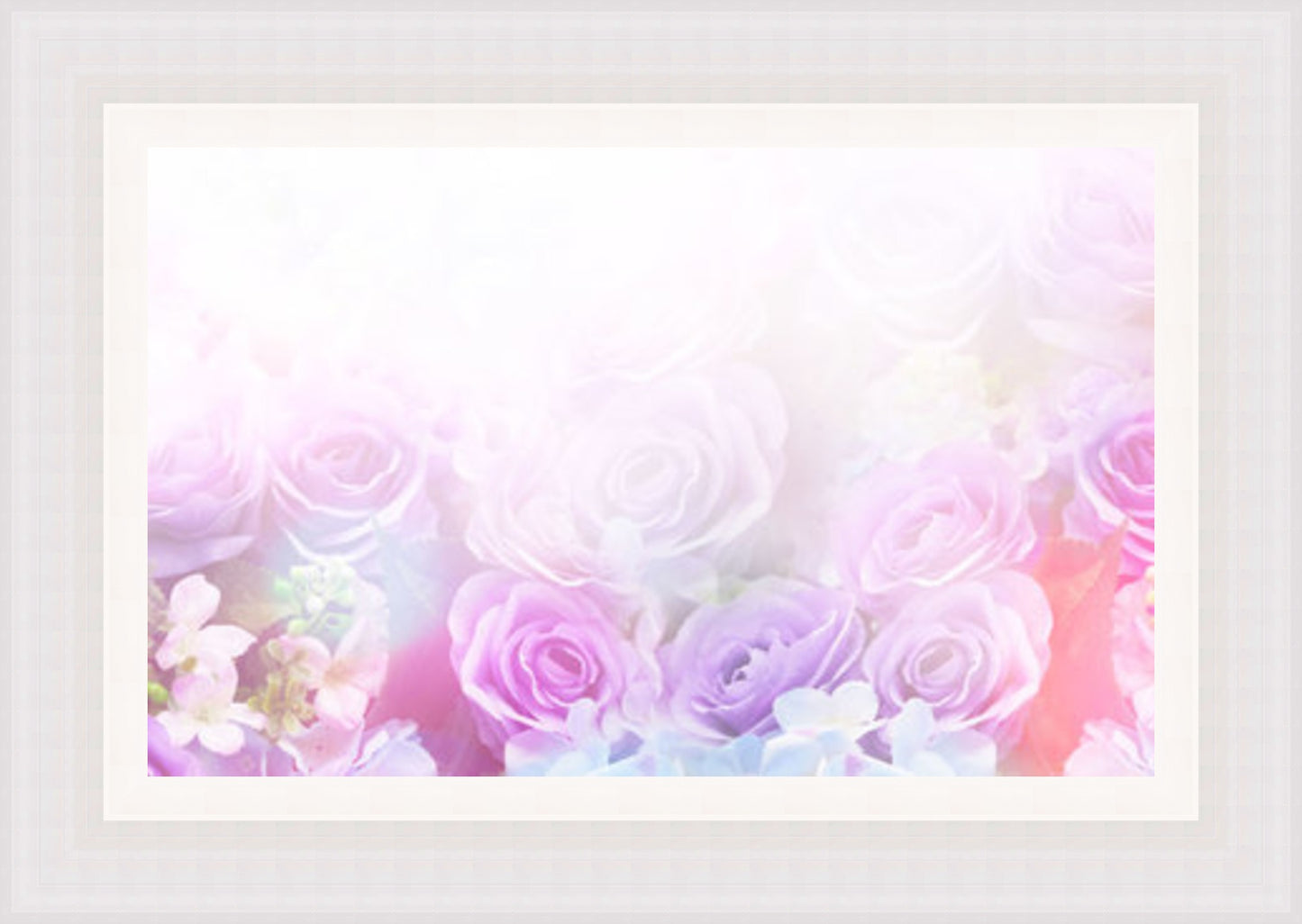 Pink & Violet Flowers (Frame 2046 Grade 1)