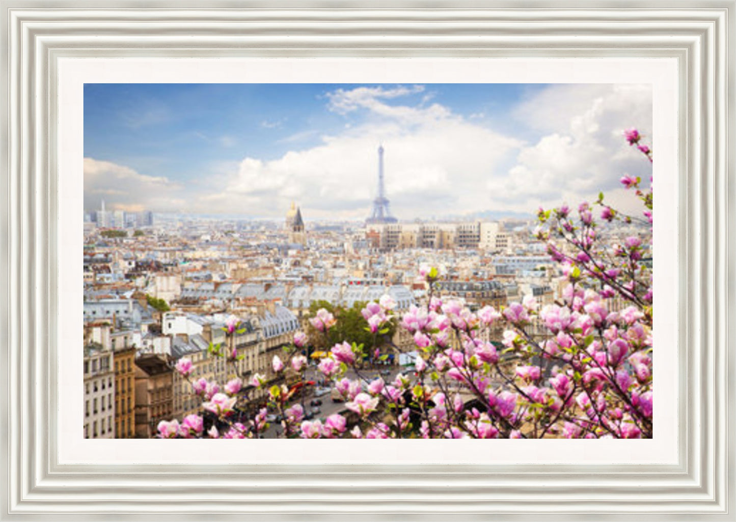 Skyline of Paris in Spring