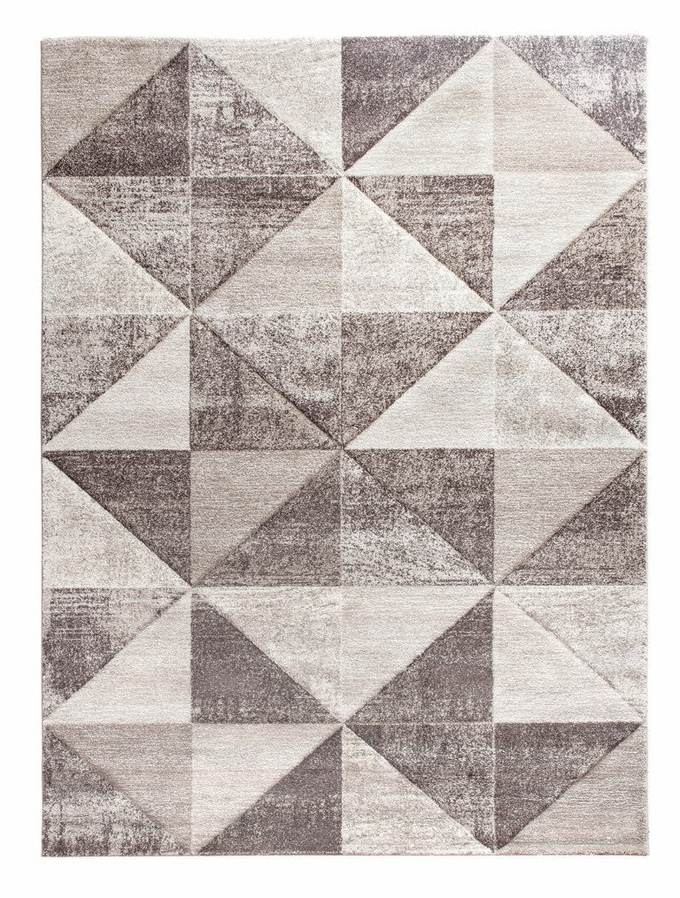 IMPULSE TRIAD BEIGE BROWN GEOMETRIC TRIANGLES