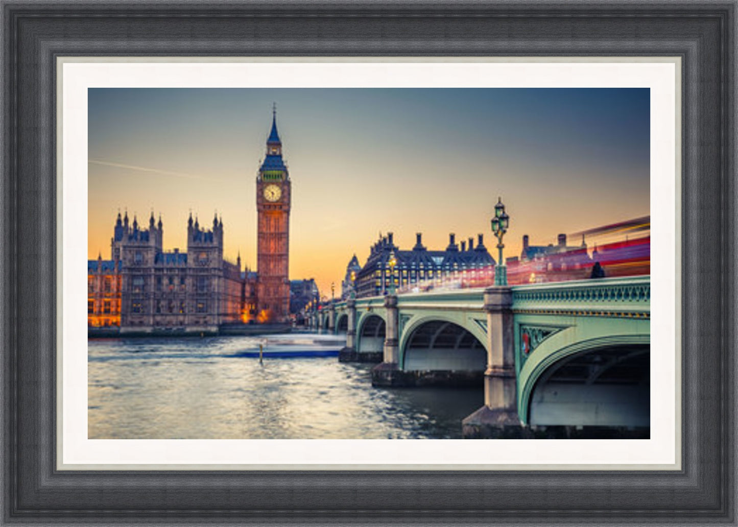 Big Ben and Westminster Bridge at dusk (Frame: 2218 Grade 2)