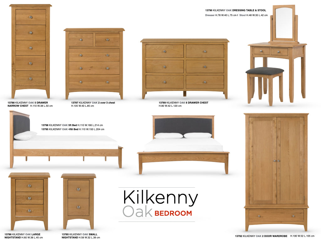 Kilkenny Oak Bedroom Suite