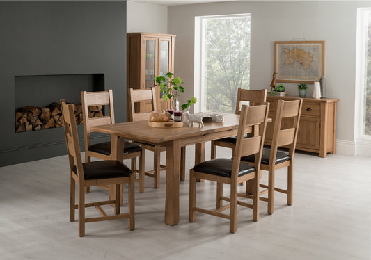Breeze Extending Dining Table 1400/1800 (6 chairs)