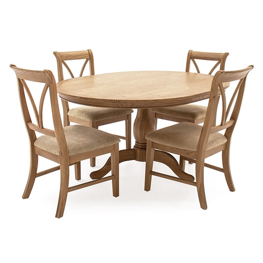 Carmen  Dining Table oval 1300 ( 4 chairs)