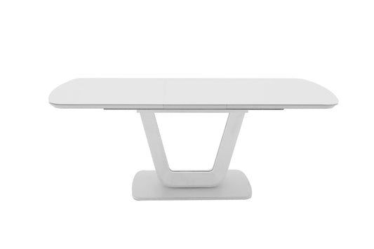 Lazzaro Dining Table Ext - White gloss 1200/1600 (4 chairs)