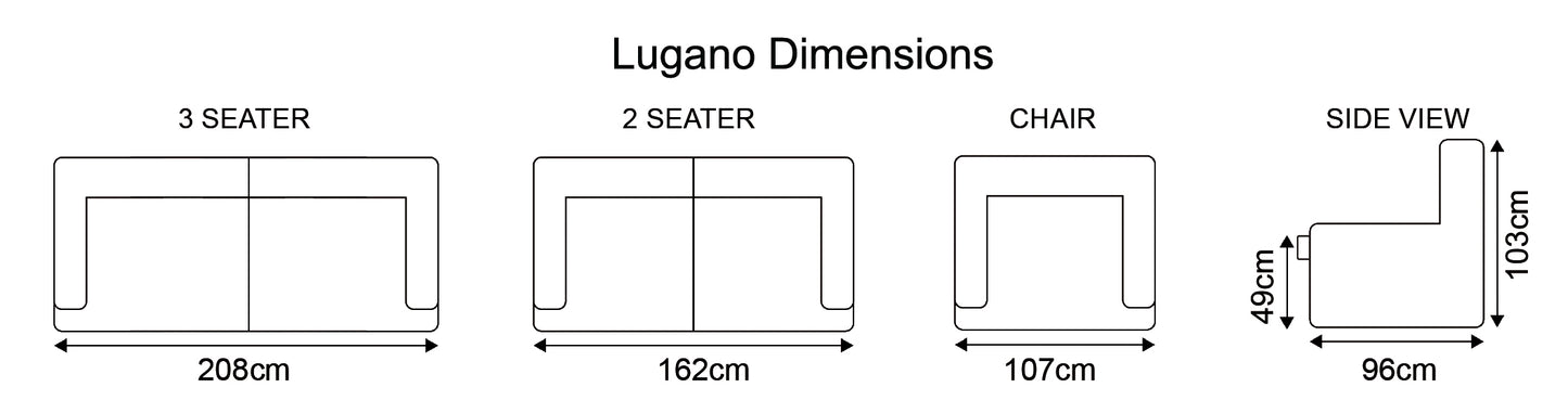 LUGANO SOFA STORM GREY