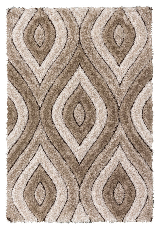 LUXUS TEARDROP RUG BEIGE