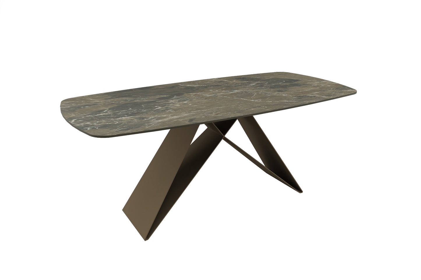 Seti Dining Table 2200 - Ceramic Espresso