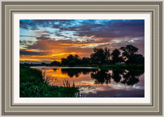 Beautiful Reflection of the Sky & Trees in the River Great Ouse (Frame: 2281 Grade 2)