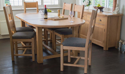 Breeze Extending Oval Table 1800/2200 (6 chairs)