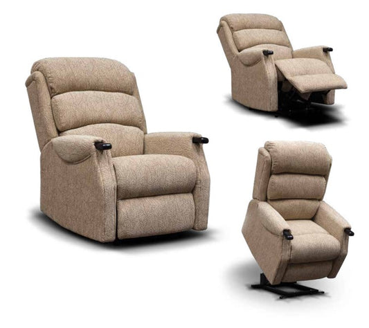 Parker lift n rise chair beige fabric