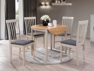 Altona round dropleaf table with 4 chairs