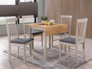 Altona square dropleaf table with 4 chairs