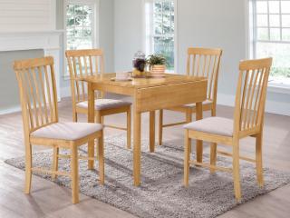Cologne square dropleaf dining set (4 chairs)